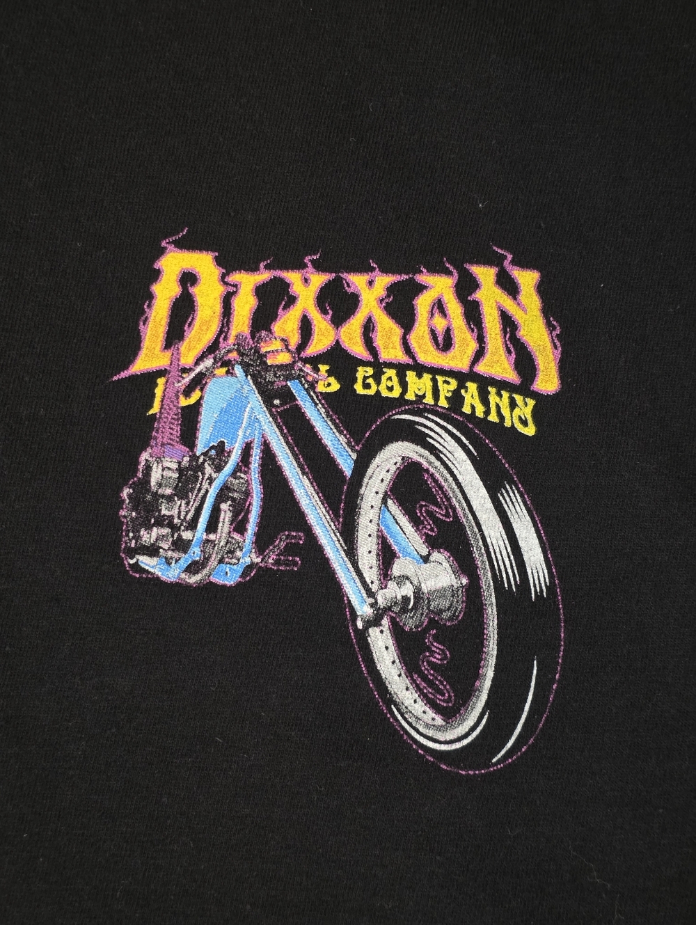 Dixxon Flannel Co Space Tripper Graphic Long Sleeve Tee Men XL Black Neon Cotton - Picture 3 of 9
